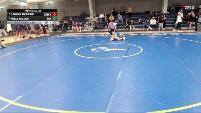 115 lbs Round 1 - Carsyn McBride, Kearney vs Keely Millan, Norton Community HS