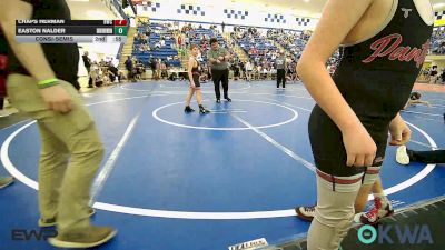 90 lbs 2nd Place - Braxton Lemmons, Barnsdall Youth Wrestling vs Conley Robinson, Pawnee Wrestling Club