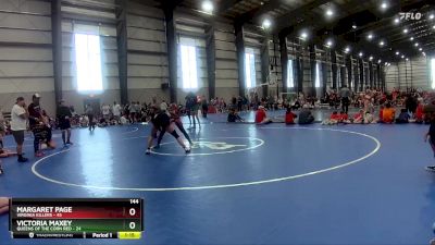 144 lbs Quarters - Victoria Maxey, Queens Of The Corn Red vs Margaret Page, Virginia Killers