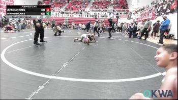 58-61 lbs Quarterfinal - Jeremiah Wise, Clinton Youth Wrestling vs Vivian Brooks, Husky Wrestling Club