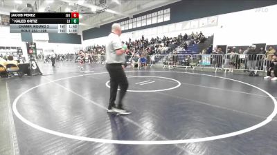 106 lbs Champ. Round 2 - Kaleb Ortiz, La Habra vs Jacob Perez, Servite