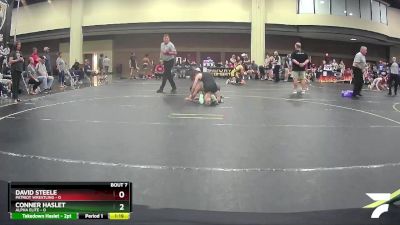 108 lbs Round 3 (6 Team) - Conner Haslet, Alpha Elite vs David Steele, Patriot Wrestling