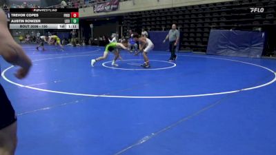 150 lbs Quarterfinal - Trevor Copes, Frederica vs Austin Rowzer, Lexington Park