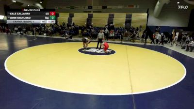 174 lbs Champ. Round 1 - Cale Callahan, Otterbein University vs John Starusko, Washington & Jefferson