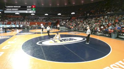 1A 157 lbs Semifinal - Aidan Kenney, Coal City vs Landon Weidler, Belleville (Althoff Catholic)