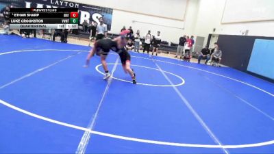 126 lbs Quarterfinal - Ethan Sharp, Uintah vs Luke Crookston, Viewmont