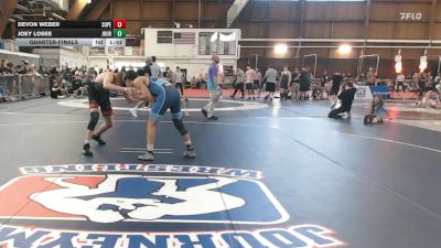 152 lbs Quarterfinal - Devon Weber, Superior Wrestling Acadamy vs Joey Losee, Journeymen