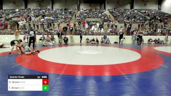 100 lbs Quarterfinal - Raymond Brown, Georgia vs Tristyn Brown, Level Up Wrestling Center