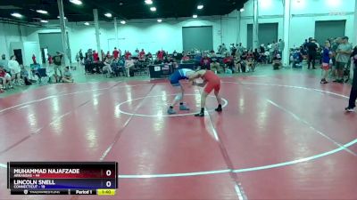 136 lbs 4th Wrestleback (16 Team) - Muhammad Najafzade, Arkansas vs Lincoln Snell, Connecticut