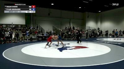 61 lbs Cons. Round 6 - Tegan Sherk, Pinnacle Wrestling Club vs Tyler Dekraker, Integrity Wrestling Club