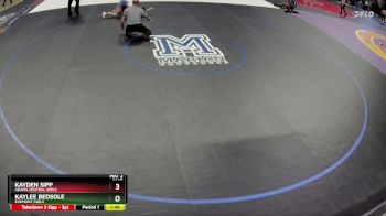 Semifinal - Kayden Sipp, Adams Central Girls vs Kaylee Bedsole, Fremont Girls