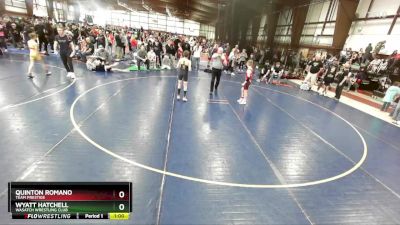 80 lbs Cons. Round 2 - Wyatt Hatchell, Wasatch Wrestling Club vs Quinton Romano, Team Prestige