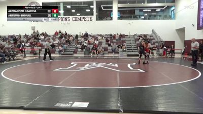 141 lbs Round 3 (3 Team) - Alexander J Garcia, Imperial Valley College vs Artemis Shmuel, Santa Ana College