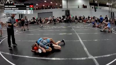 92 lbs Round 2 (4 Team) - King Hawkins, Mat Assassins Black vs Maddox Mehalic, TDWC