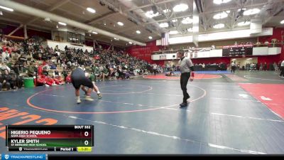 287 lbs Champ. Round 2 - Kyler Smith, St Bernard High School vs Higerio Pequeno, Napa High School