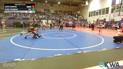 61 lbs Consi Of 8 #2 - Dash Hudson, Skiatook Youth Wrestling vs Koen Thurman, Sperry Wrestling Club