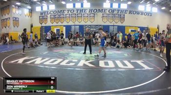 120 lbs Semis & Wb (16 Team) - Bradley Patterson, The Outsiders vs Zion Wimberly, Funky Monkey