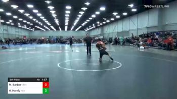 135 lbs 5th Place - Macy Barber, Nebraska Wrestling Academy vs Heaven Handy, New Mexico Gold