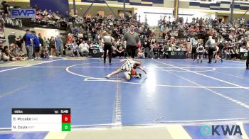 49 lbs Quarterfinal - Brooks Mccabe, Cowboy Wrestling Club vs Nixon Coyle, Standfast