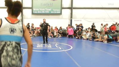 40 lbs Rr Rnd 4 - Kynlie Tackett, Ohio Outcasts - W vs Piper Fry, Michigan Wrestling Academy - W