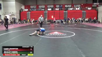 110 lbs 1st Place Match - Casey Crumpton, Alpha Elite vs Bradley Sabens, Chelsea Swarm Wrestling