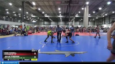 113 lbs Placement (4 Team) - Eoin Nowell, BLACKHAWK WC vs Jaylin Foreman, GREAT BRIDGE WRESTLING CLUB