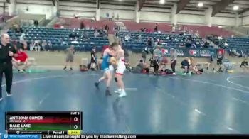 132 lbs Finals (8 Team) - Anthony Comer, Oregon2 vs Dane Lake, MONTANA1