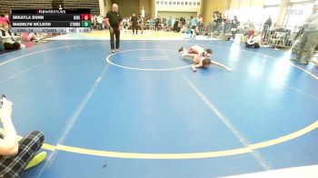 85 lbs Rr Rnd 2 - Mikayla Dunn, ICWL Bruisers Girls vs Madelyn Mcleod, CT Whale Girls