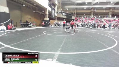 55 lbs Quarterfinal - Uriah Guebara, Maize WC vs Thomas Delich, Greater Heights Wrestling