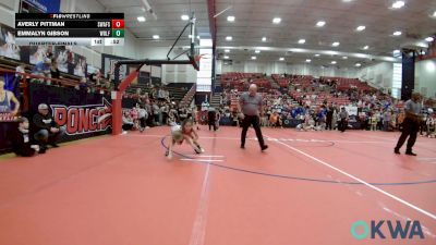 52 lbs Quarterfinal - Averly Pittman, Spartan Wrestling Fort Smith vs Emmalyn Gibson, Wolfpak Wrestling