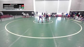138 lbs Quarterfinal - Rogan Boisvert, Marshwood vs Chance Watson, Mountain Valley