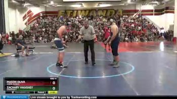 285 lbs Champ. Round 2 - Mason Oliva, Santa Monica vs Zachary Haughey, University