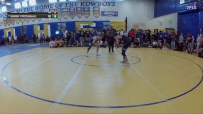 120 lbs Champ. Round 2 - Liam Parker, Heatwave Wrestling Club vs Brody Fitzgerald, Harmony