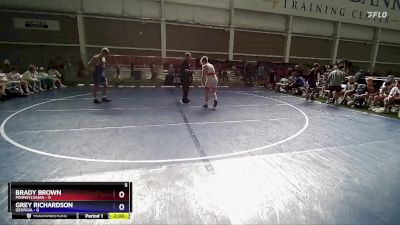 215 lbs Round 2 (8 Team) - Brady Brown, Pennsylvania vs Grey Richardson, Georgia