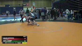 120 lbs Cons. Round 2 - Julian Espinoza, Pueblo East vs Matt Lucero, Discovery Canyon