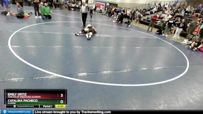 130 lbs Cons. Round 3 - Catalina Pacheco, Illinois vs Emily Ortiz, Toss Em Up Wrestling Academy