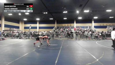 109 lbs Consi Of 8 #1 - David Nguyen, Bella Vista HS vs Daniel Serrano, Dethrone WC