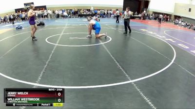 215A Quarterfinal - William Westbrook, Christian Brothers vs Jerry Welch, HARRAH