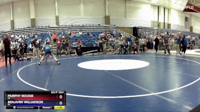 110 lbs Cons. Semi - Murphy Rousse, MI vs Benjamin Williamson, MI