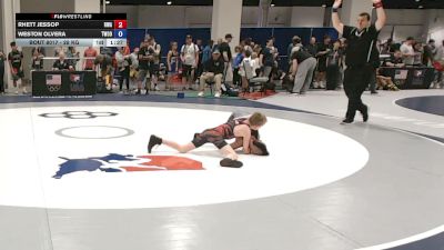 28 kg Champ. Rd Of 16 - Rhett Jessop, Ryse Wrestling Academy vs Weston Olvera, Threestyle Wrestling Of Oklahoma