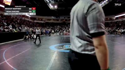 5A 107 lbs Quarterfinal - Noah Sanchez, Cibola vs Bradley Martinez, Volcano Vista