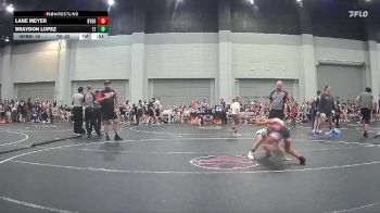 72 lbs Round 6 (8 Team) - Braydon Lopez, Takedown Elite vs Lane Meyer, Backyard Brawlers Red