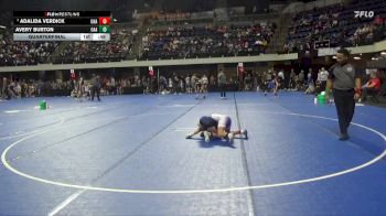 80 lbs Quarterfinal - Adalida Verdick, Unattached vs Avery Burton, Oakdale Athletic Association