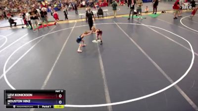 53 lbs Quarterfinal - Levi Konickson, MN vs Houston Hinz, IA