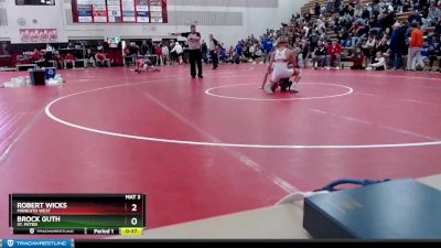 113 lbs Cons. Round 2 - Robert Wicks, Mankato West vs Brock Guth, St. Peter