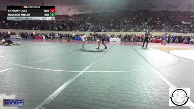 150 lbs Round Of 16 - Anthony Cole, MacArthur Wrestling vs Malcolm Miller, Broken Arrow