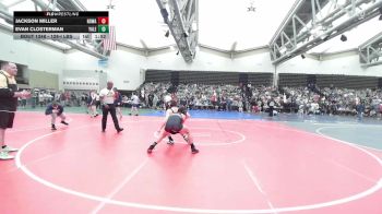 128-I lbs Round Of 32 - Jackson Miller, Northern Delaware Wrestling Academy vs Evan Closterman, Yale Street
