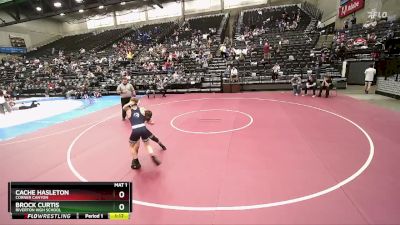 109 lbs Cons. Round 3 - Brock Curtis, Riverton High School vs Cache Hasleton, Corner Canyon