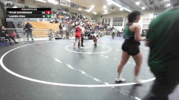 145 lbs Quarterfinal - Rylee Moorehead, Elsinore vs Lauren Pena, Hillcrest