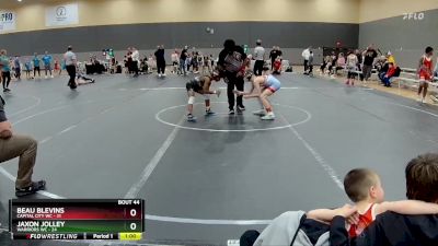 76 lbs Round 9 (10 Team) - Jaxon Jolley, Warriors WC vs Beau Blevins, Capital City WC